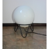 lampka retro biała kula loft design